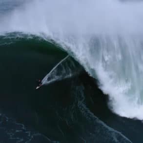 Andrew Cotton surfing a big wave in portugal by Savage Waters - Whipped Sea-hq-width-1300px