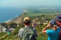 Isle of Wight walking festival - people at blackgang view point