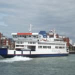 St Faith wightlink ferry leaving portsmouth new