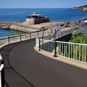 Artist's impression of replacement railings for Ventnor Cascade
