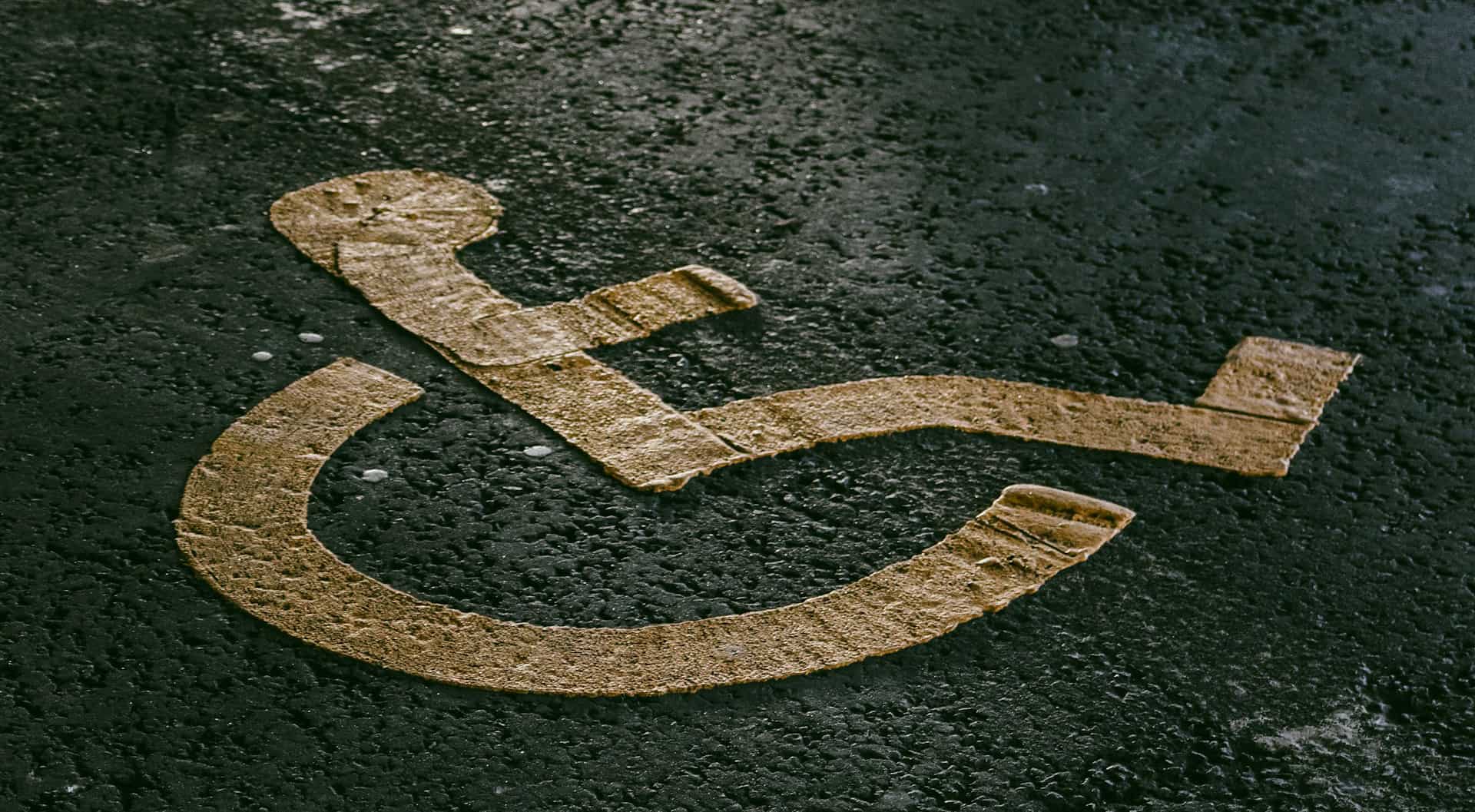 disabled parking bay symbol