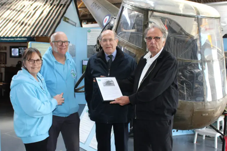 Gavin Stride visiting the Wight Aviation Museum
