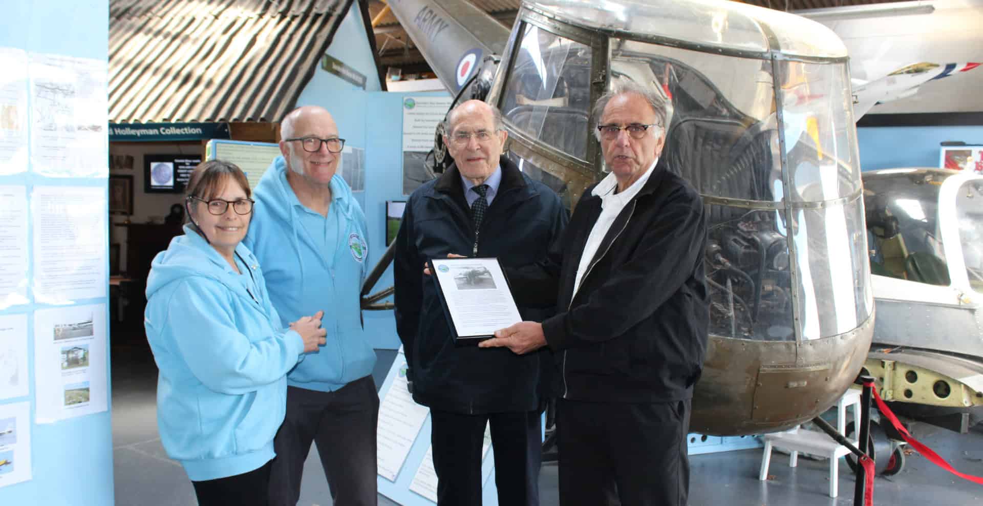 Gavin Stride visiting the Wight Aviation Museum
