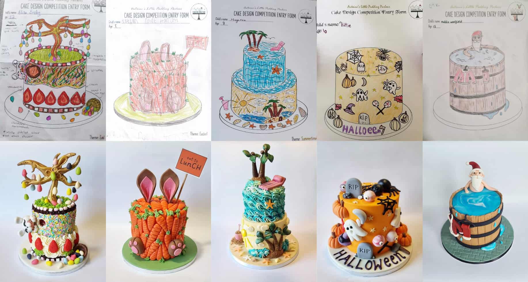 Previous cake designs and creations