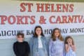 St Helens Carnival Royalty for 2024, from left to right: Belle Delannoy, Matilda Squibb (Carnival Queen), Clara Hughes and Emily Brewer-Smith