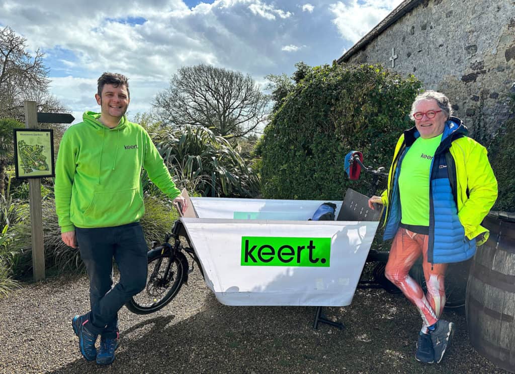 Village Halls Week - Matt and Neil from Keert with electric cargo bike