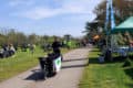 Lots of bicycles and people at the CycleFest event