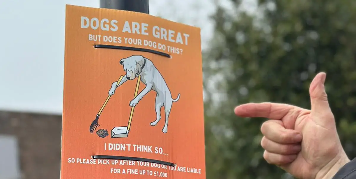 dog fouling poster in ryde cropped