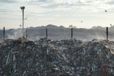 methane emissions from landfill site