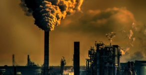 pollution from industrial chimneys
