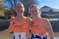 David and Alice in running gear ready for Parkrun