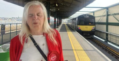 Emily Brothers as Train Departs Ryde Pier Head Station