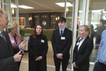 HRH Duke of York meeting young people at RYS