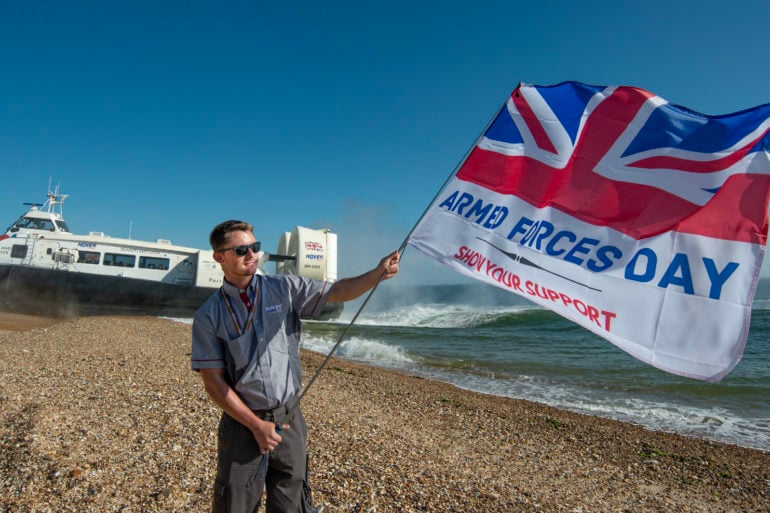 Hovertravel supports DDay and Armed Forces Day