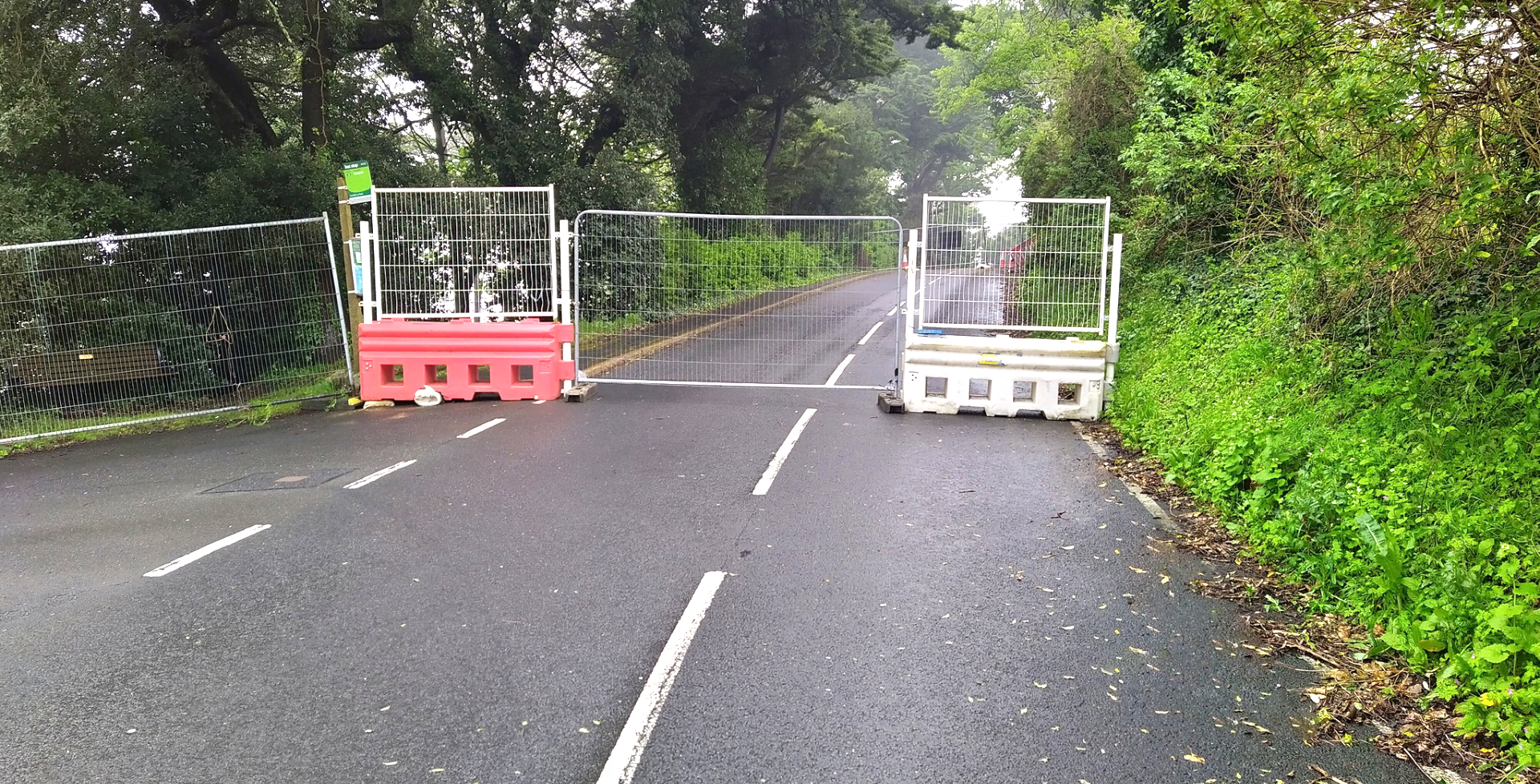 New road closure at leeson road - Adrian Wheeler