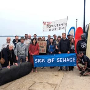 Paddle Out gathering in Gurnard