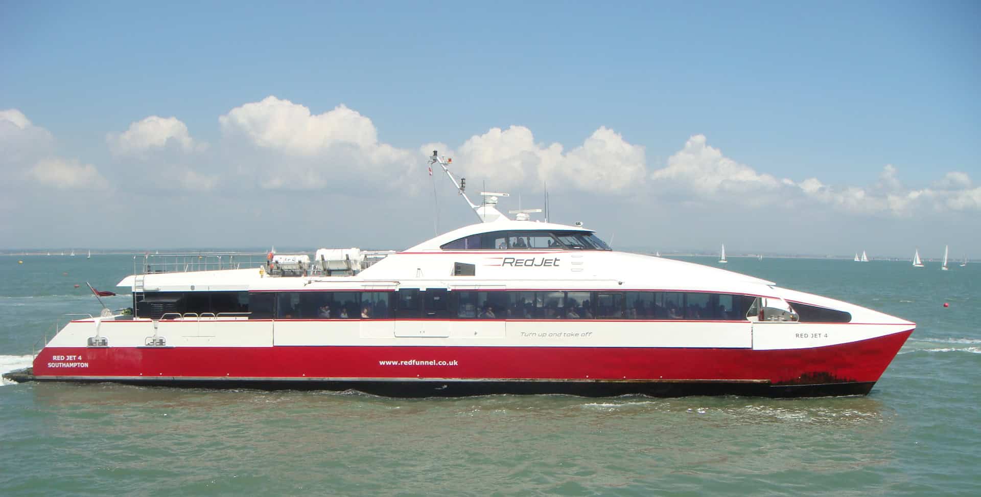 Red Jet 4 on the Solent