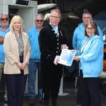 Helen presents High Sheriff with the Spartan Proposal with members of the WAM Team