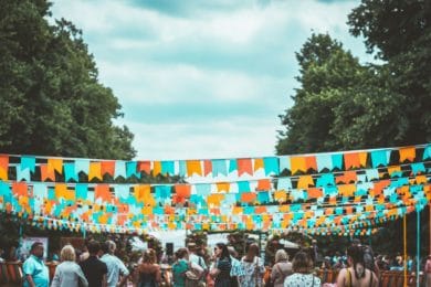 bunting at summer fayre