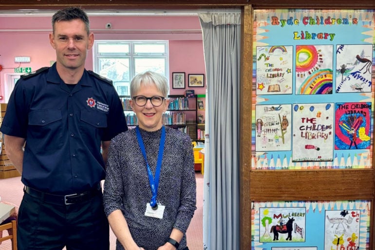 enior library assistant, Cat Monteith, and watch manager, Lee.