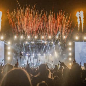 IW festival stage and audience