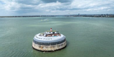 Spitbank Fort from the sky