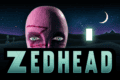 Zedhead illustration of alien head and monolith