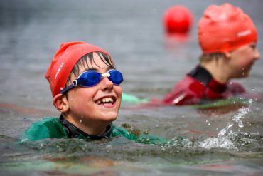 children learning to swim with RLSS UK