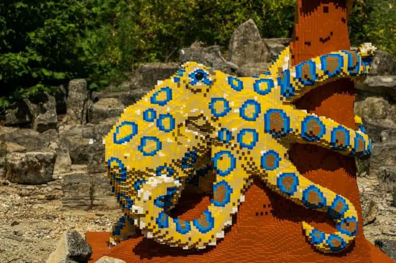 A giant lego octopus