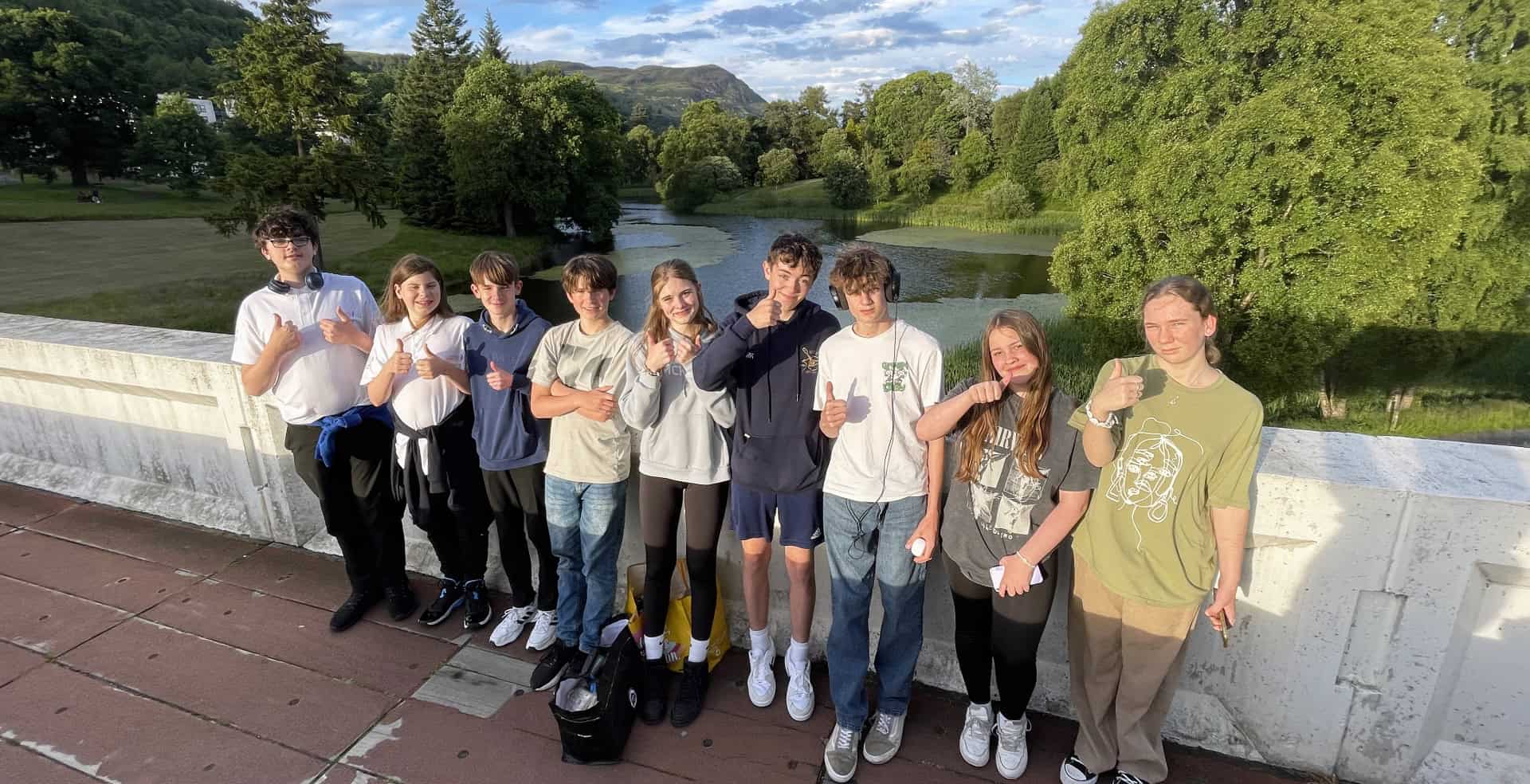 Cowes Enterprise College students at hydrogen grand prix