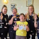Emmie with the Leaders of the 4th Sandown Brownie Unit.
