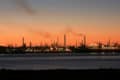 Fawley Oil Refinery in the sunset