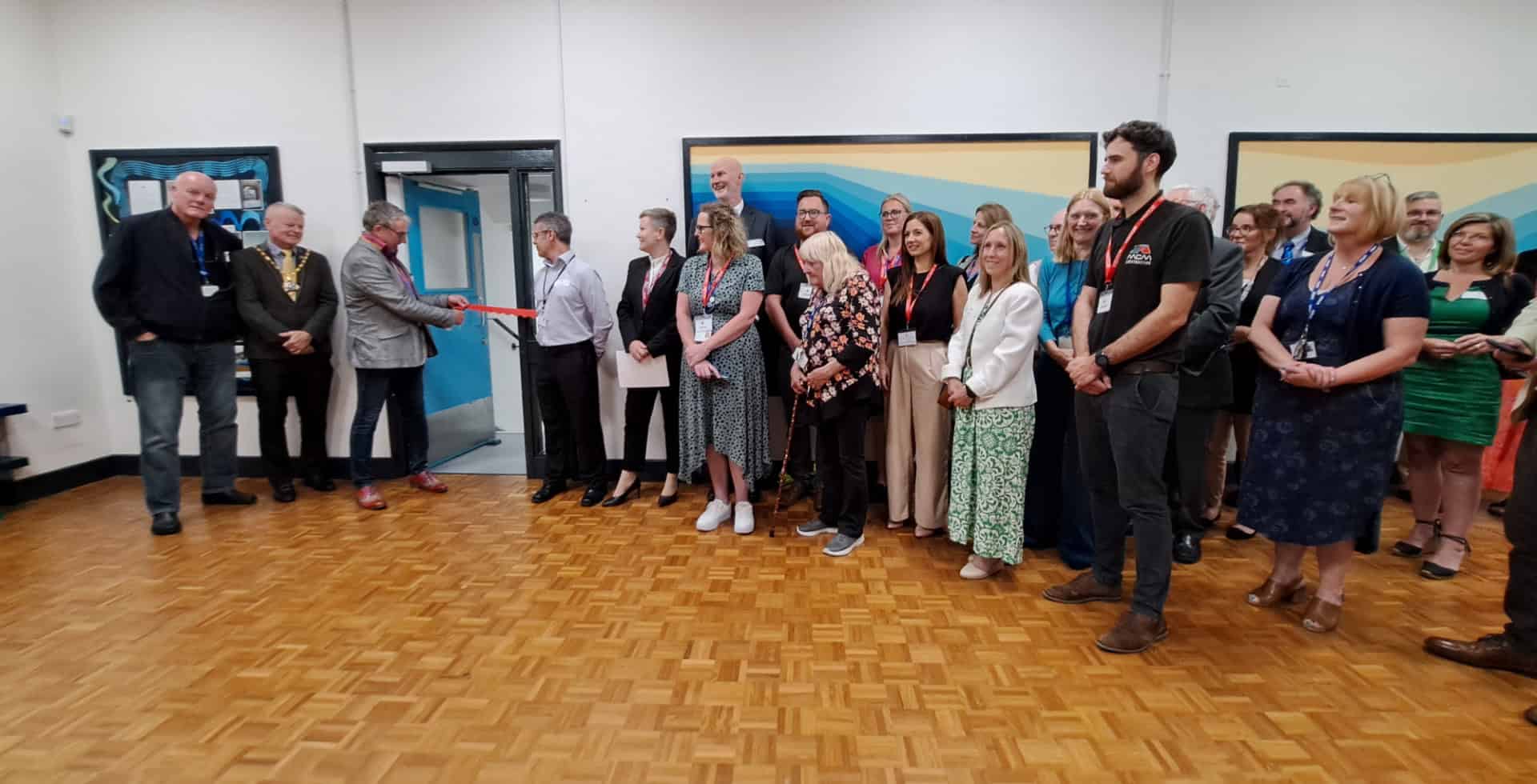 Refurbished Island Learning Centre - Cutting the ribbon