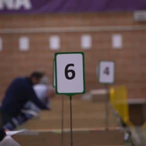 Counting tables at Medina Leisure Centre for general election