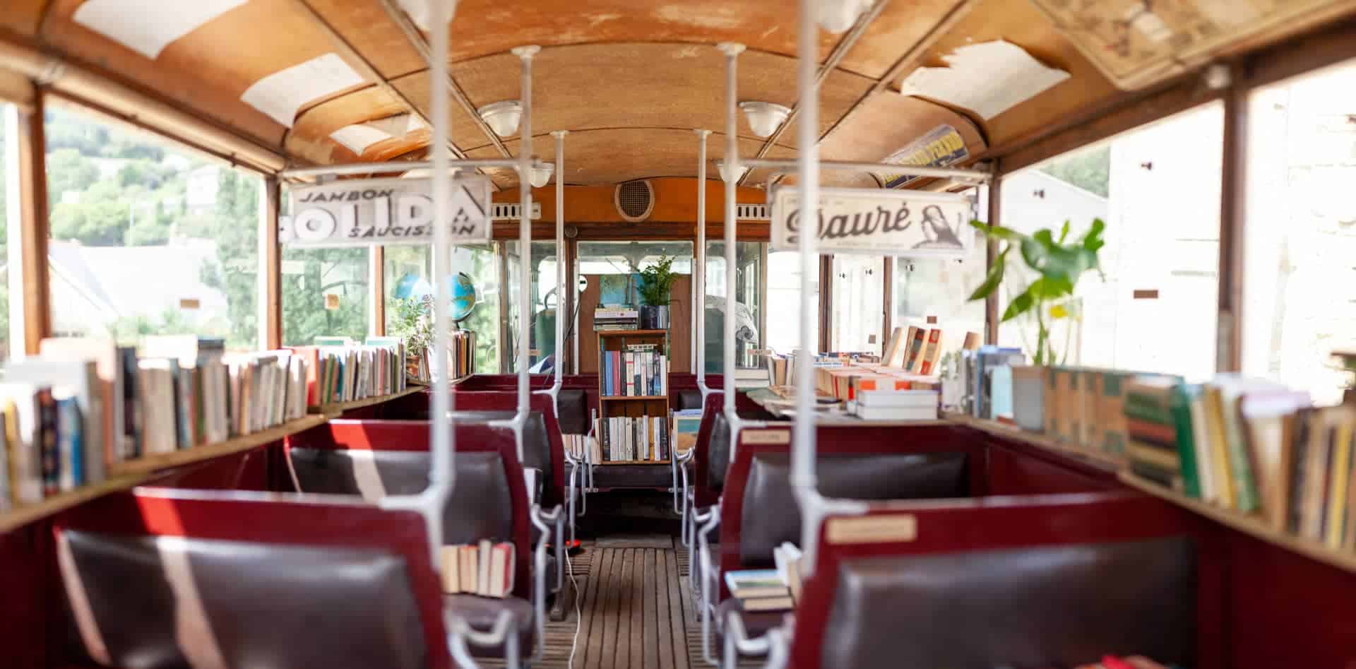 Inside the Book Bus