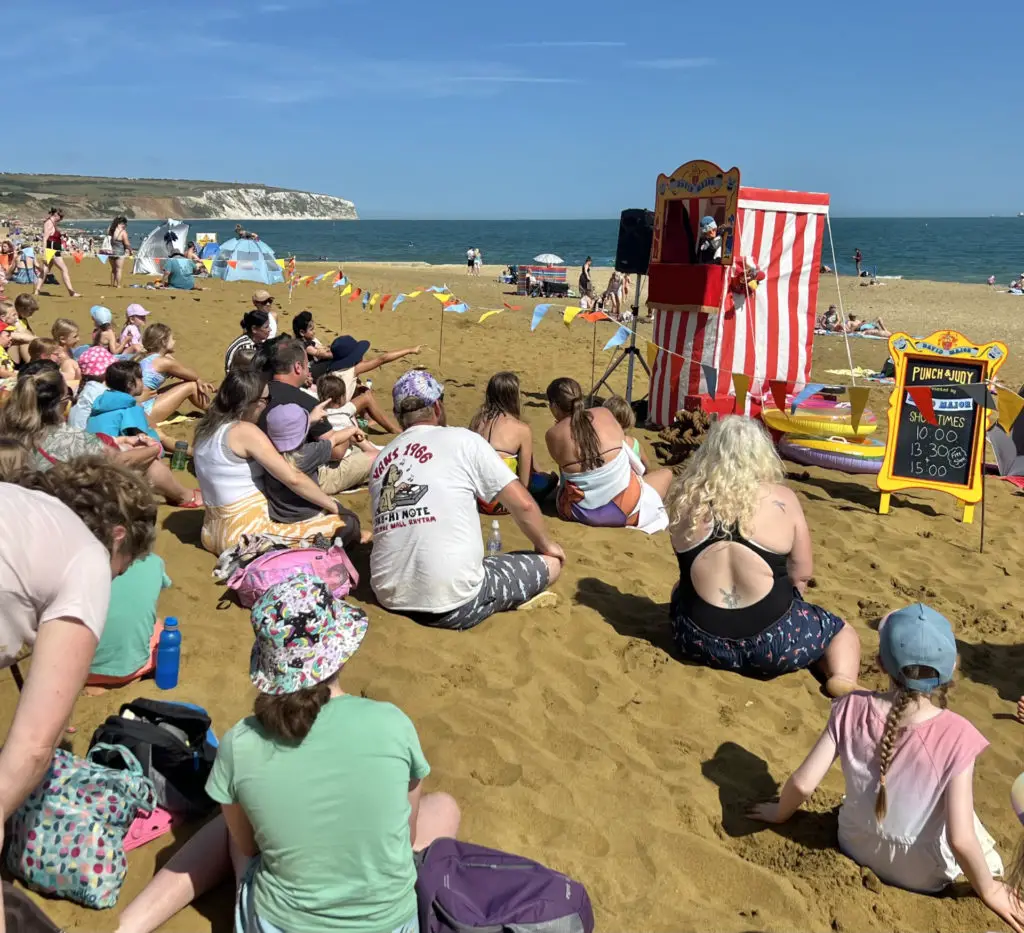 A perfect day to enjoy a traditional Punch and Judy show (photo by Sandown Carnival)