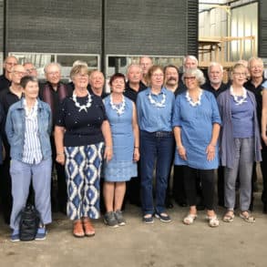 Both Choirs at the bus museum