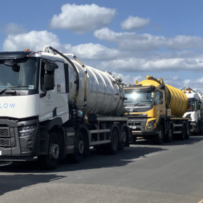 Tankers lined up for East Cowes sewage works