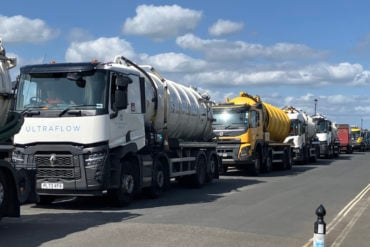 Tankers lined up for East Cowes sewage works