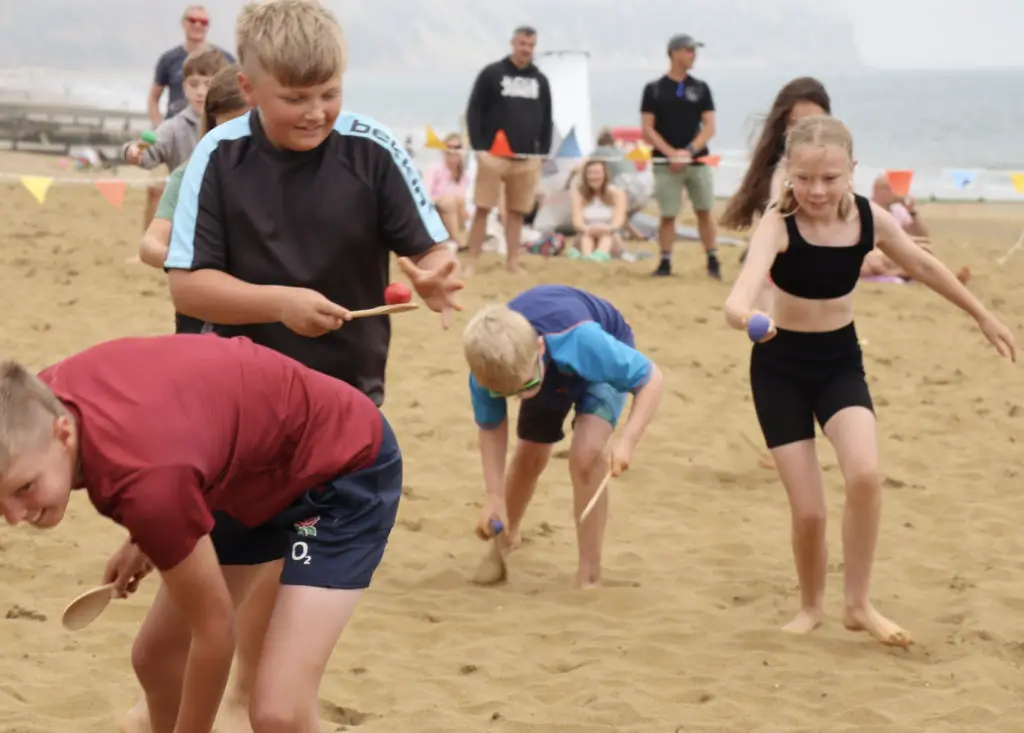 Egg and spoon race (photo by Sandown Carnival)