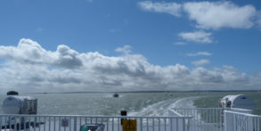 Ferry Wash with yachts in the solent