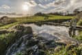 Flowers Brook with the sun setting