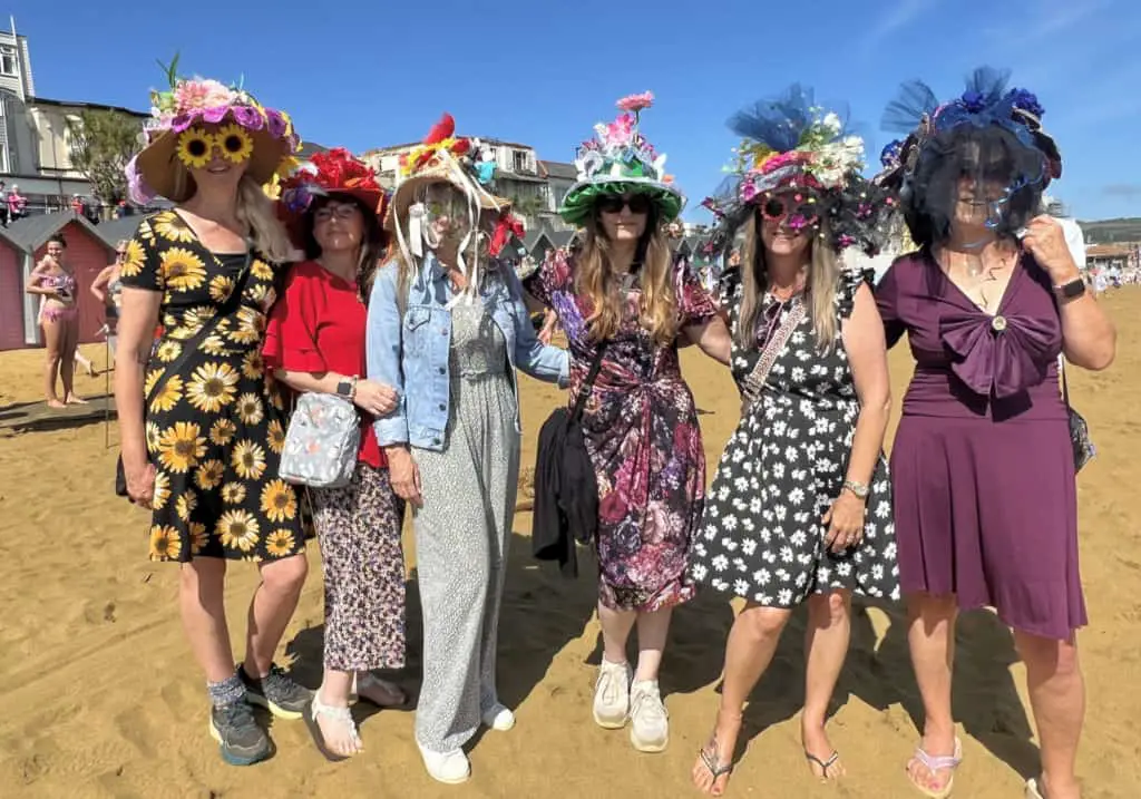 Hat Factory regulars show off their creations (photo by Sandown Carnival)