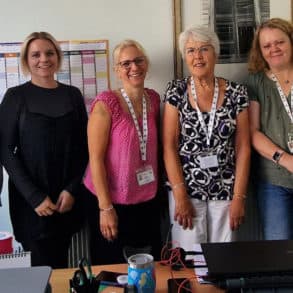 Left to right; Kate Honey, Laura Haytack, Tracy Early, Carol Nicholl, Liz Tapsell