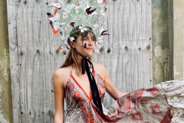 Butterfly hat designed and created by Keely Hunter (modelled by Cara) © Simon Avery