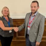 Natasha Dix, service director for waste, environment and planning at the Isle of Wight Council, and Nick Mills, director of environment and innovation at Southern Water