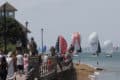 Cowes week finish line with shoreside spectators