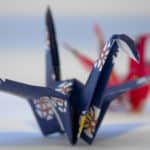 Peace crane origami