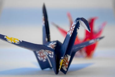 Peace crane origami