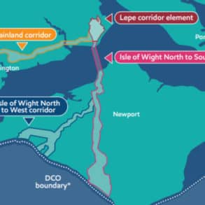 Solent CO2 Pipeline map